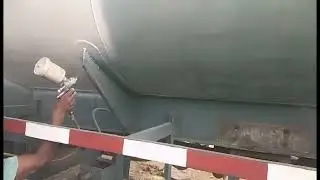 Tanker Truck Spray Painting