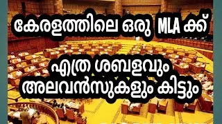 salary and allowances of  MLA Kerala