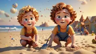 Sunny Beach With Baby 🏖️👶 | Fun Day at the Beach | Kids Learning & Adventure