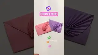 Как сделать КОНВЕРТ 💌 | ПРОСТАЯ БУМАЖНАЯ ПОДЕЛКА ОРИГАМИ | Сделай сам 💌 #конверт #шорты #оригами