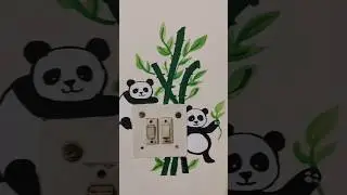 Wall art 🎨 #trending #viralshorts #viral #wallart #painting #trendingshorts #ytshorts #draw #new