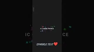 SPARKLE TEXT | USING HTML #shorts