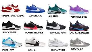 Nike Zoom Freak  5 | Visual Guide Colorway With Names