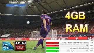 PES 2019 ON ( 4GB RAM + Core 2 due E8500 + AMD 7750 2GB ) 720p - Medium setting