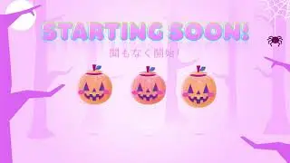 Kawaii Halloween Twitch loading screens | Twitch starting soon | Kawaii halloween twitch overlay