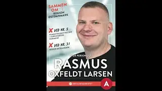 Kommunal og  Regionsvalg 2025 i Vordingborg kommune. Socialdemokratiet ( A ).Rasmus Oxfeldt Larsen.
