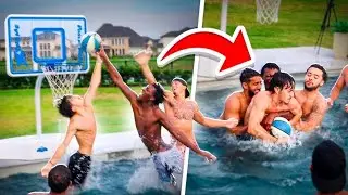 How INTENSE Playing Pool Basketball With Friends Gets&hellip;