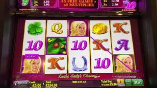 Free spin bonus on lucky lady&rsquo;s charm &pound;5 max bet bonus can I re-trigger as many times as before?
