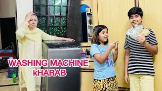 WASHING MACHINE KHARAB HO GAI || SAARIM K PAS EUROPE KI CURRENCY😍|| FAMILY VLOG❤️