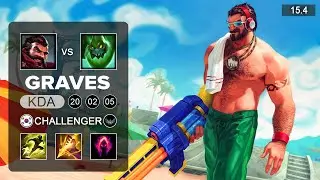 Graves vs Zac Jungle - KR Grandmaster - Patch 15.4 Season 15