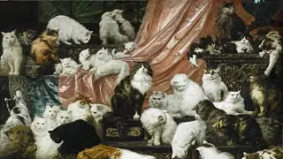 2 hours Cats Screensaver | 4K Feline Art for TV | Vintage Animal TV Art | Cute Kitten Wallpaper