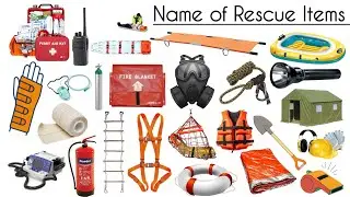 Rescue Items | Rescue Items In English | Rescue  Vocabulary | Easy English Learning Process