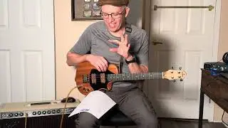 Baritone ukulele solo lesson. Milepost 7 solo breakdown. 