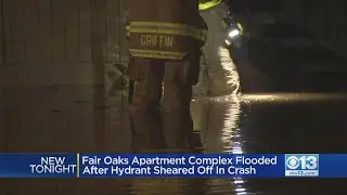 Fair Oaks Apartment Flooded After Driver Busts Fire Hydrant