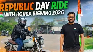 Republic Day Ride 2026 🇮🇳 | Honda BigWing CB350 | Telugu Bike Vlog