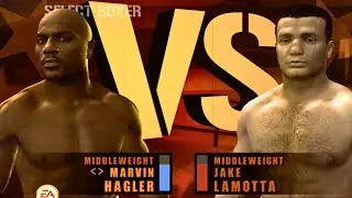 Marvin Hagler vs Jake Lamotta FULL FIGHT | Fight Night Round 3 AI Simulation Gameplay (CPU vs CPU)
