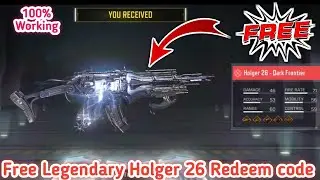 Holger 26 - Dark Frontier Legendary Skin Redeem Code Call of Duty Mobile | Codm redemption Code