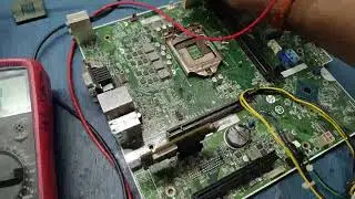 Not powering on vrm section vcore shorting hp desktop pc motherboard diagnose and repair