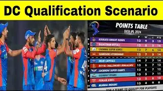IPL 2024 Playoff Qualify Scenario | DC Qualification Scenario 2024| IPL 2024 Points Table