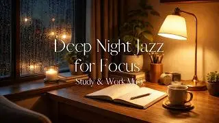 Deep Night Jazz  for Focus｜ Study & Work Music