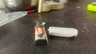 Mini bat with Eraser and Ice cream sticks