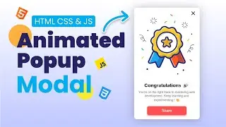 Make a Responsive Popup Modal with HTML CSS & JavaScript