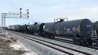 Brightline FEC train meet in city point