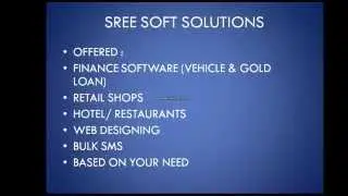 BULK SMS :: SREE SOFT SOLUTIONS