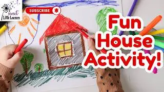 House Drawing Lesson for Kindergarten | Community & Homes Art Activity (Preschool & Kinder)