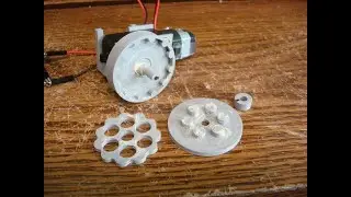 3d print a 12 to 1 Cycloidal drive for TT gearmotor speed reduction.