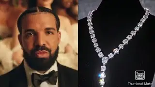 Drake Debuts New 42 Piece Diamond Engagement Ring Necklace He Has Rings For Women He Wanted To Marry