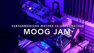 Moog Subharmonicon + Mother-32 + Grandmother Jam