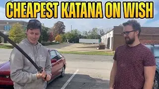 We bought the CHEAPEST KATANA - Katana Cutting Test
