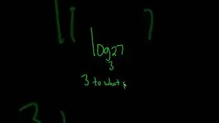 Compute the log base 3 of 27 #shorts