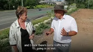 Old Gympie Rd upgrade with Cr Yvonne Barlow