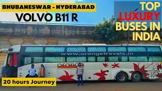 TOP LUXURY VOLVO B11R MULTI-AXLE SLEEPER BUS from Bhubaneswar to Hyderabad Journey