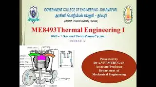 ME8493 Thermal Engineering I Module IV