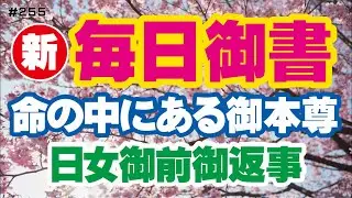 【新 毎日御書 255】命の中にある御本尊「日女御前御返事（御本尊相貌抄）新2088・全1244」