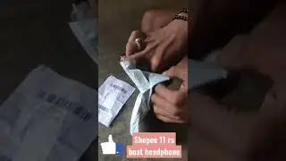 daily unboxing #2 || 11rs boat headphone from shopee app || free shopping.