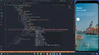 Travel App UI Design in Flutter || Flutter Traveling App || UI Design Speed Code1080P HD1