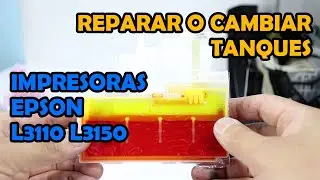 Демонтируем баки ECOFIT и всасывающий механизм🖨️Принтер Epson L3110 L3150 | Засоренные резервуары