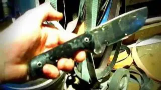 Daniel fairly knives - Black Glow handle in progress