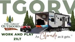 Light-Weight Toy Hauler by Forest River: 21LT Work and Play 2021 (RV Review) [New RV]