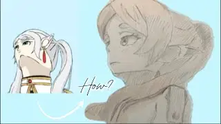 How Do You ACTUALLY Draw This Frieren Angle? (step by step tutorial)