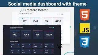 Social media dashboard with theme switcher | Dark Mode | Desafío Frontend Mentor🚀