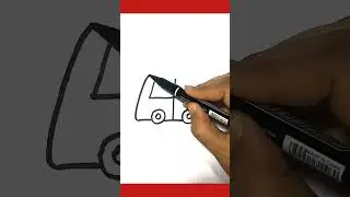 Easy To Draw Car #reels #shorts #viral #viralshorts #car