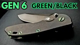 Hinderer XM 18 Gen 6 - Green and Black Titanium