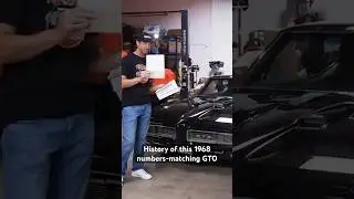 This numbers matching GTO comes with original paper-work from 1968😎 #musclecar