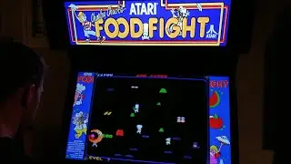 Food Fight Arcade Cabinet MAME Gameplay w/ Hypermarquee