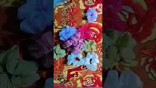 Scrunchies silk fabric #scrunchies #diy #ytstudioes #shortvideo